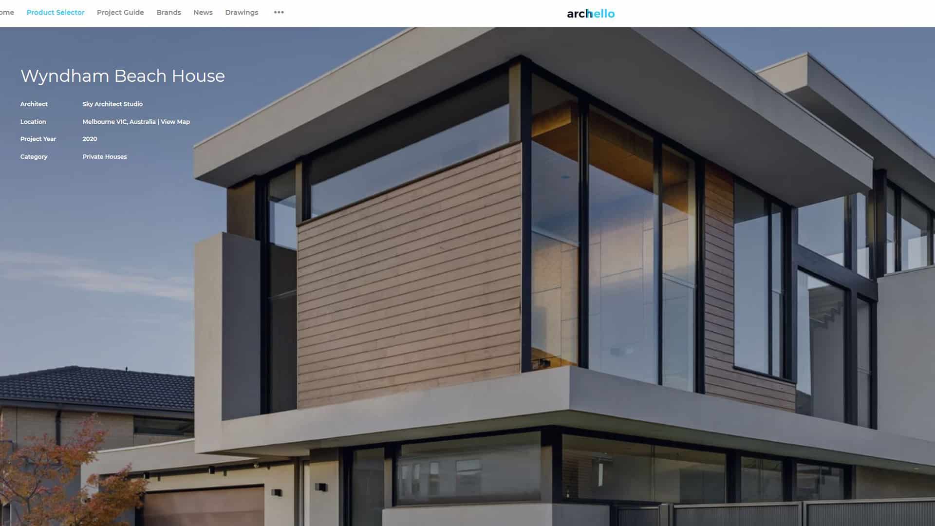 Archello Sky Architect Studio Wyndham Beach House
